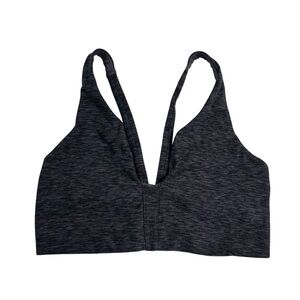Victoria Sport Victoria's Secret Heathered Gray Deep V Strappy Sports Bra Small